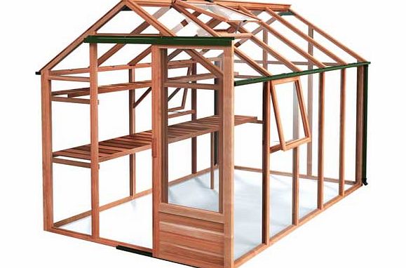 Growhouse Classic Cedar Greenhouse - 6 x 10ft