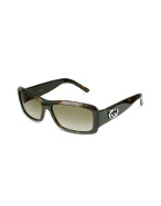 GG Logo Plastic Rectangular Sunglasses