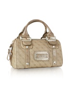 Rhona - Brown Signature Jacquard Box Bag