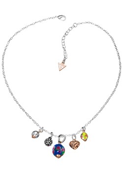 Steel Multi Charm Necklace UBN11120