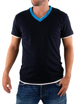 Navy V-Neck T-Shirt