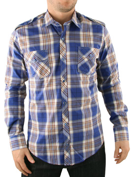 Royal Blue Check Shirt