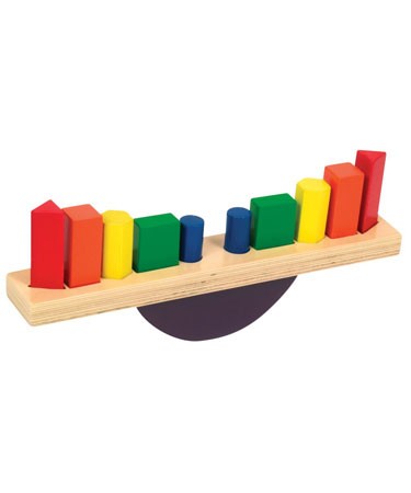 Childrens Colourful Hardwood See Saw Sorter