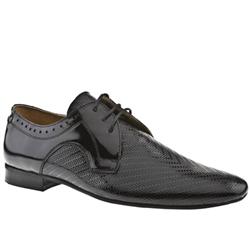 Male Flatline Pin Hole Patent Upper in Black