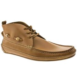 Male Idaho 3 Eye Chukka Leather Upper Casual Boots in Beige