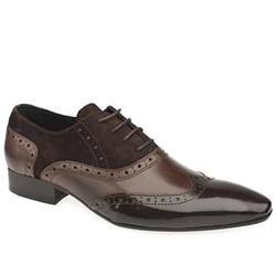 Male Riff Multi Brogue Leather Upper in Brown