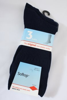 H J Hall 3 pr Wool Softop Socks from HJ Hall