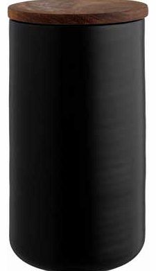 Kahala Large Black Storage Jar