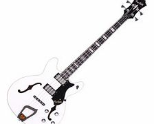 Viking Bass Short Scale Guitar White