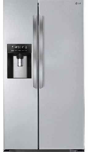 HRF-628DF6 570L Frost Free American Fridge Freezer - Stainless Steel Look