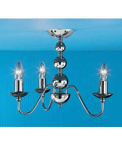 Hale Chrome 3 Light Ceiling Fitting