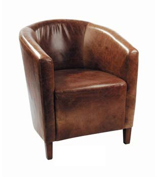 Halo Dino Leather Tub Chair