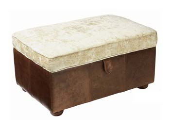 Halo Seattle Leather Footstool