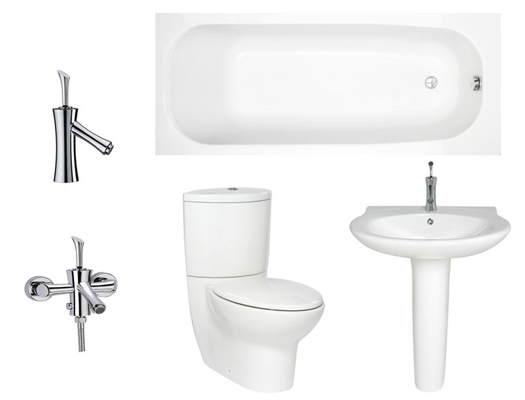 Suite Package A-a (basin wc acrylic bath taps)