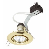 Adjustable GZ/GU10 Brass Mains Voltage Downlight