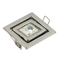 Square Adjustable Downlight Kit Chrome