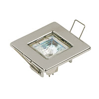 Square Fixed Downlight Kit Chrome 12V