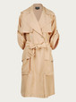 halston coats beige