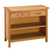 2 drawer Console, Oak