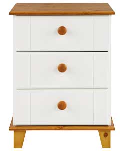 Hamilton Bedside Chest - White