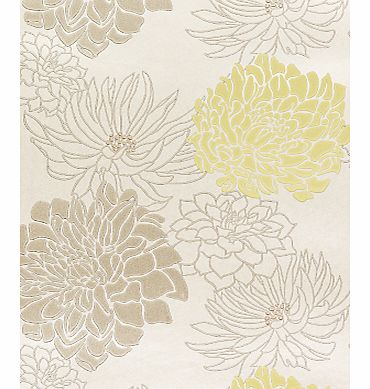 Wallpaper, Divine 30484, Lime / Vanilla