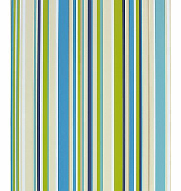 Wallpaper, Rush 70538, Turquoise / Multi