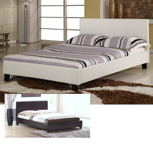 , Venice, 4FT 6 Double Leather Bedstead