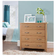 4 Drawer Chest, Oak