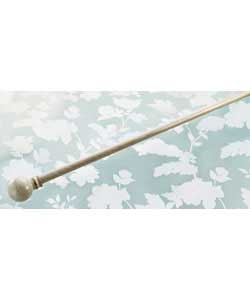 Metal Extendable 3m Curtain Pole Set - White