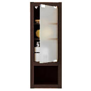 Slimline Wall Cabinet, Dark Wood