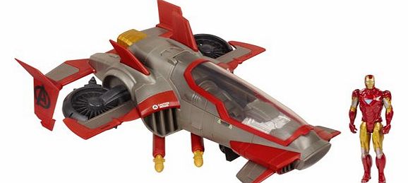 Hasbro Marvel Avengers Iron Man Firestrike Assault Jet Vehicle and Figure 37727 Hasbro