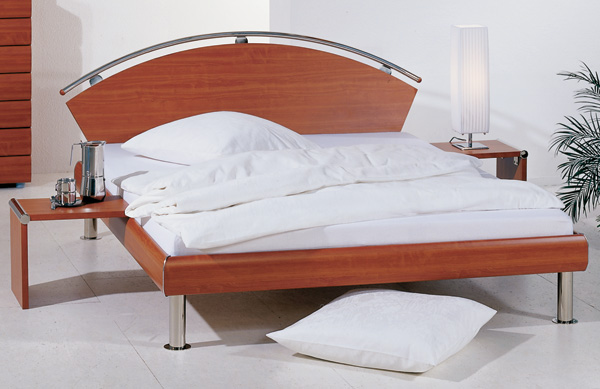 Grado Legs- Tempio Headboard ( Cherry / Chrome )