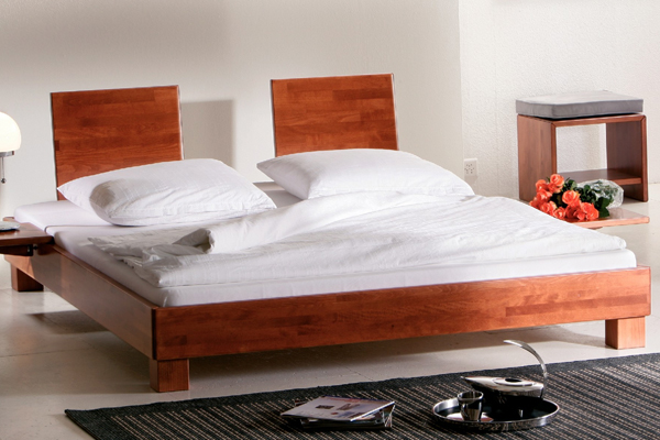 Ivio Legs- Evia Headboard (Beech-Cherry Bed and