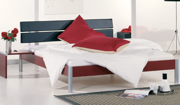 Lima Legs- Dano Headboard ( Red / Black Leather