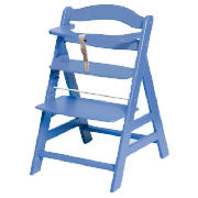 Alpha Wooden Highchair Blue