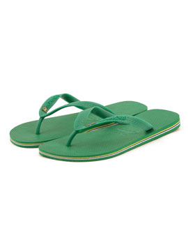 Havaianas Green Brasil Flip Flops