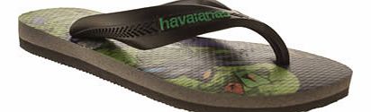 kids havaianas navy & green max heroes boys