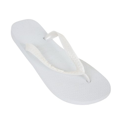 Ladies Havaianas Top Metalic Flip Flops 0001 White