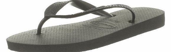 Unisex-Adult Hav Top Flipflops Black 9/10 UK