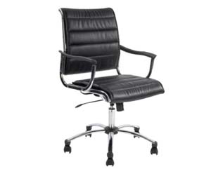 black swivel chair