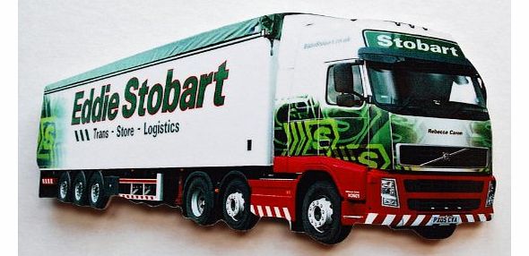 HBG Eddie Stobart (white) Jumbo Fridge Magnet - ES-J