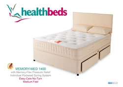 Health Beds Memory Med 1400 Medium Kingsize