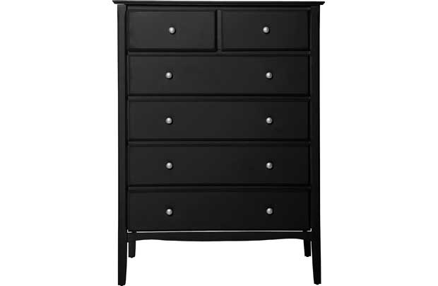 Avignon 4+2 Drawer Chest - Black