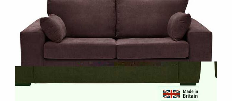 Eton Fabric Sofa Bed - Chocolate