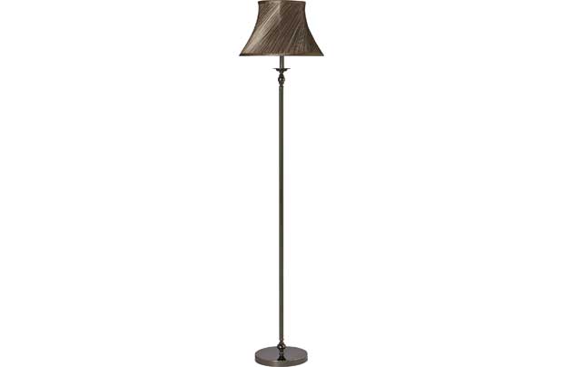 Swirl Pleat Floor Lamp - Antique