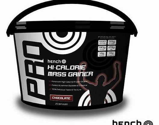 4KG HENCH NUTRITION HI-CALORIE MASS GAINER / WEIGHT GAIN WHEY PROTEIN POWDER - CHOCOLATE