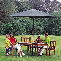 Henley Four-Piece Hardwood Patio Set(4ft table)