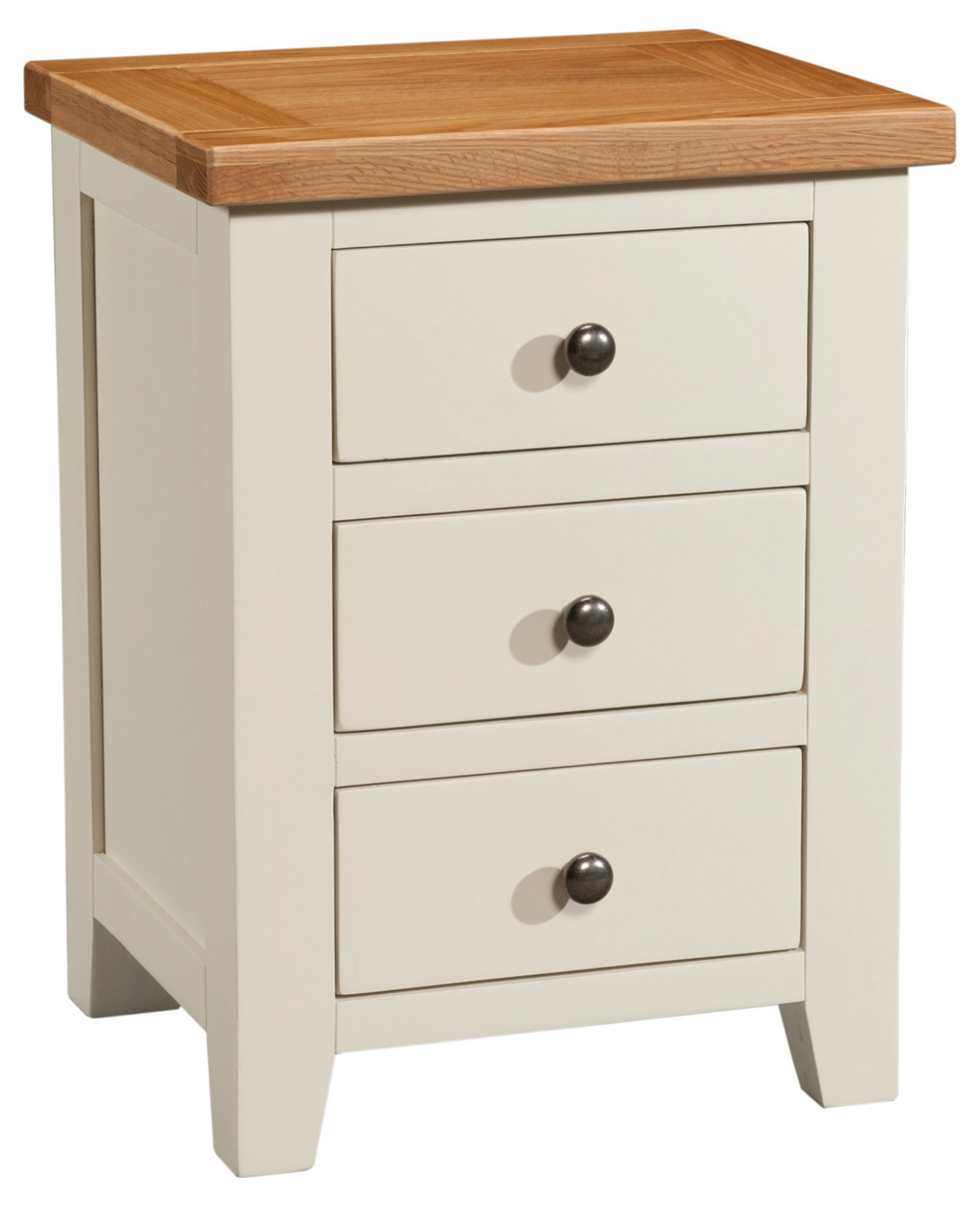 Painted 3 Drawer Bedside Cabinet