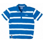 Mens Noel Stripe Polo Royal/White