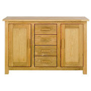 Hereford Double 4 Drawer Sideboard, Oak